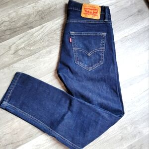 Levi's mens 512 29×30 Blue Slim Straight Jeans Classic Style